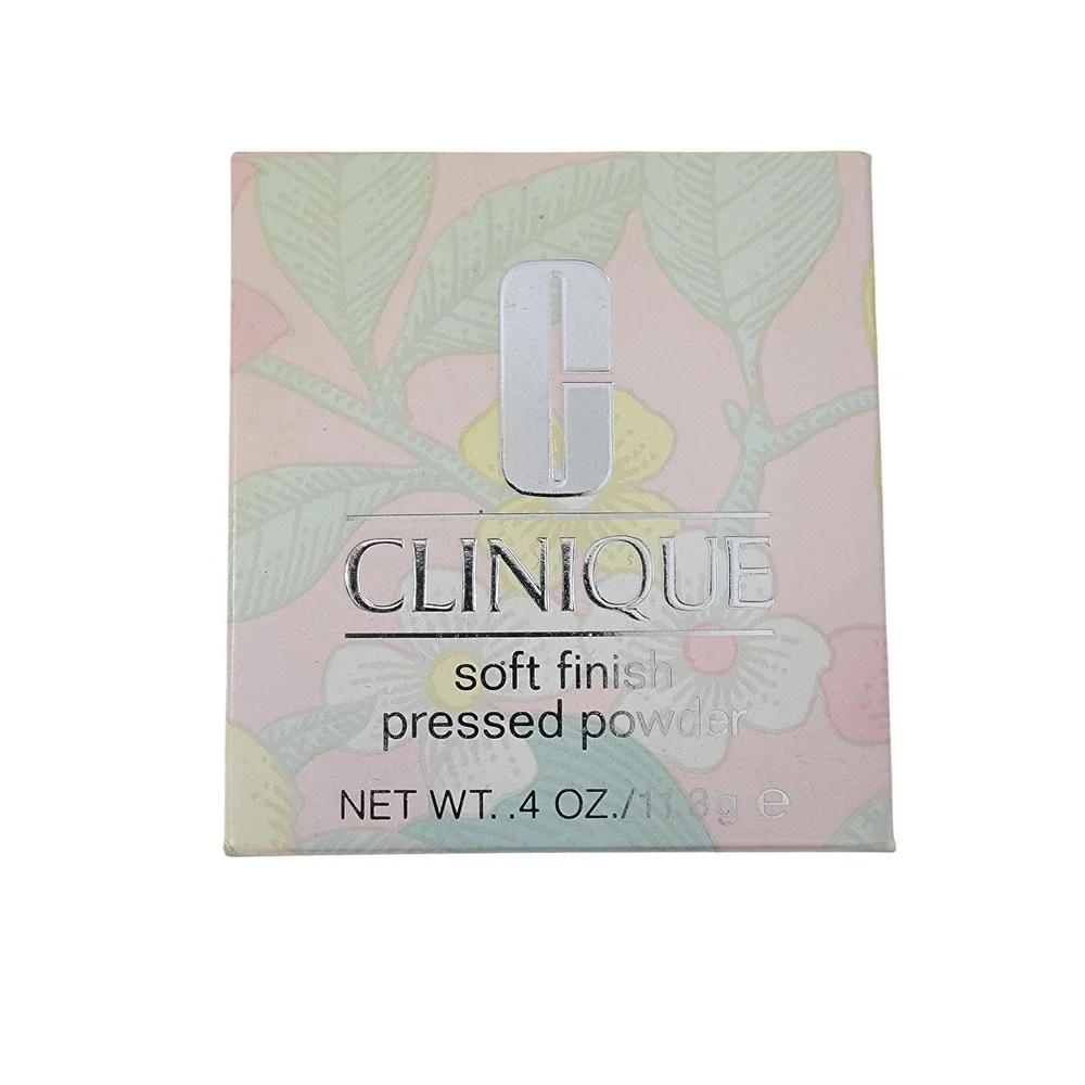 Clinique Soft Finish Pressed‎ Powder Soft Vanilla Green Marble Mirror Compact